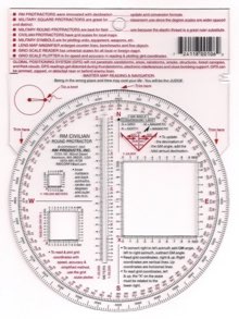 Military Map Protractor (GTA 5-2-12) - Coordinate Scale for Map Reading and  Navigation 